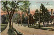 view of main street in Amherst, MA